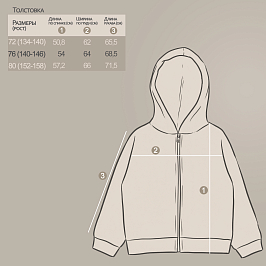 Куртка футер 3х нитка петля 2021330104