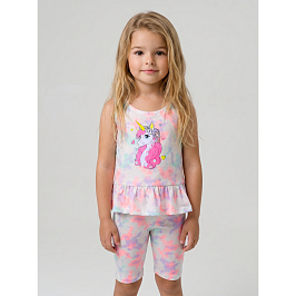 Комплект топ кулирка, велосипедки кулирка с лайкрой 7072100501