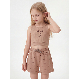 Комплект топ лапша, шорты кулирка 7626900102