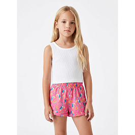 Комплект топ лапша, шорты футер 2х нитка петля 7040900102