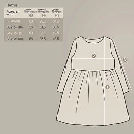 Платье кулирка 1715100110