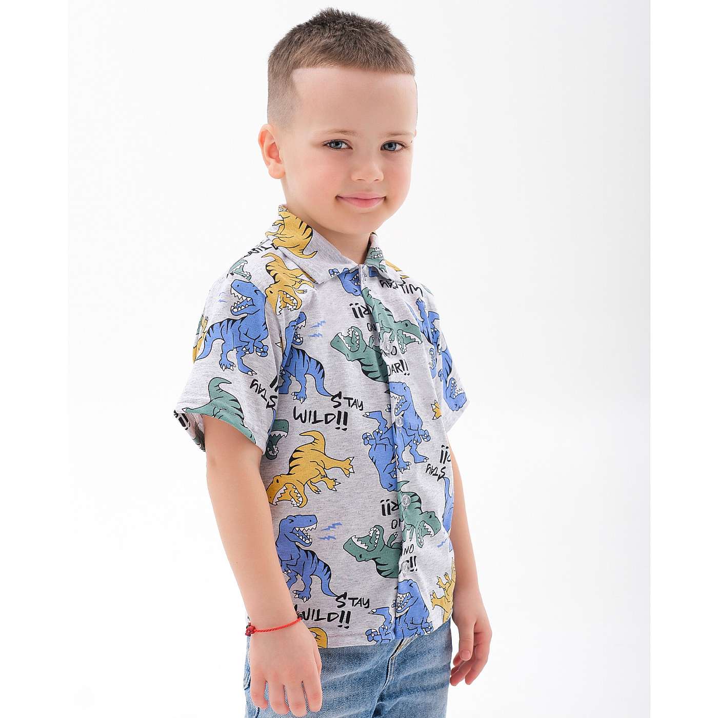 Рубашка на пуговицах кулирка 1928100104 Рубашка на пуговицах кулирка 1928100104