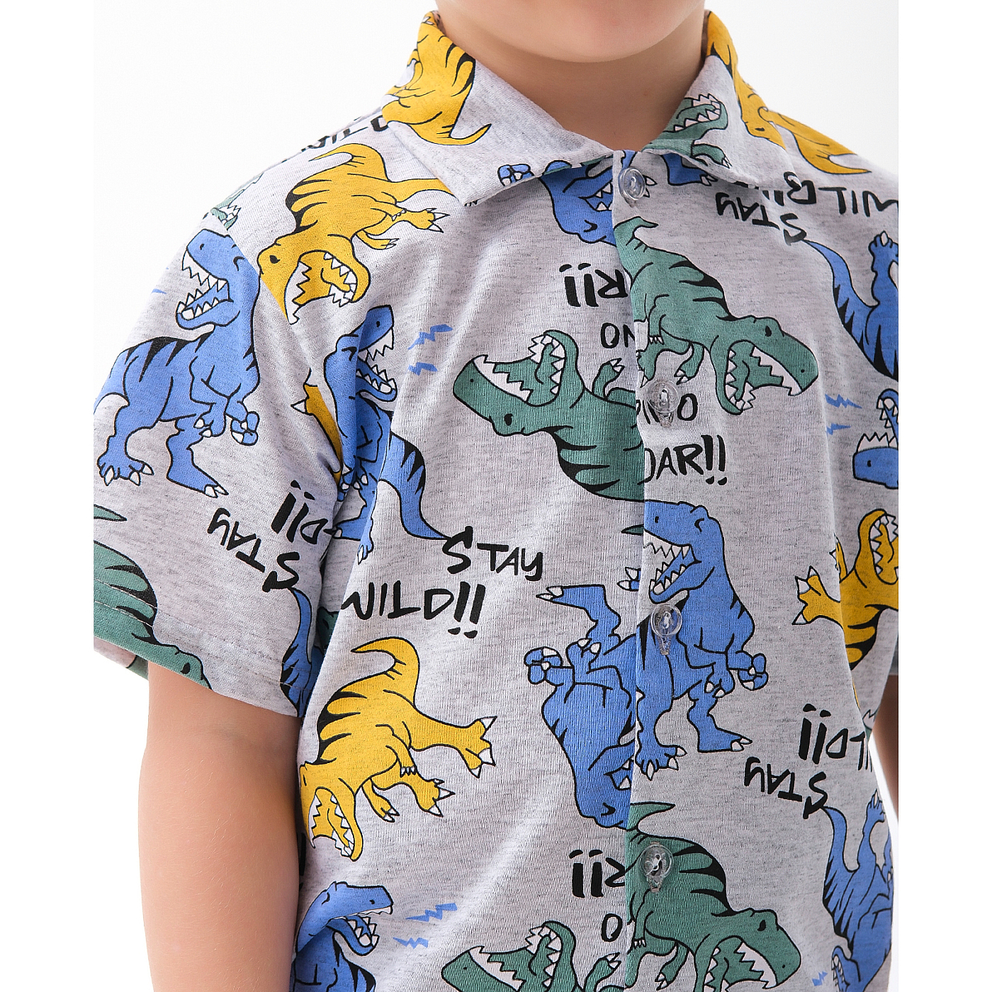 Рубашка на пуговицах кулирка 1928100104 Рубашка на пуговицах кулирка 1928100104